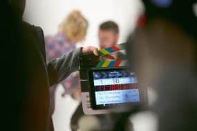 Director de cine rodaje set filmación